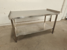 Stainless steel table Rubbens - 160x80x96 cm